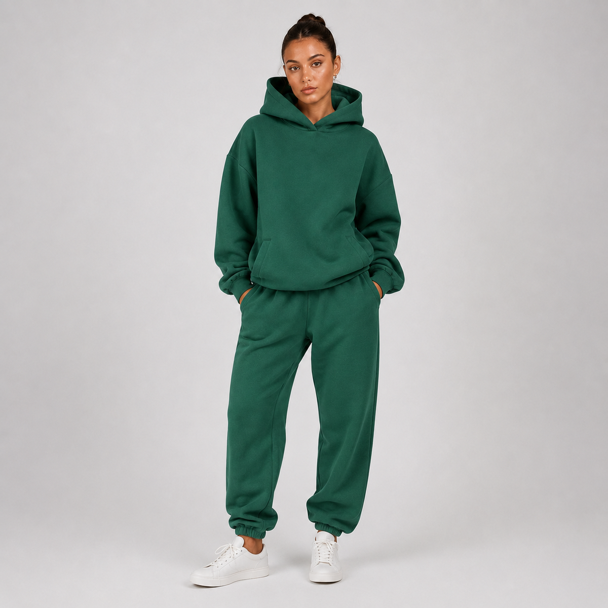 Hoodie in Green