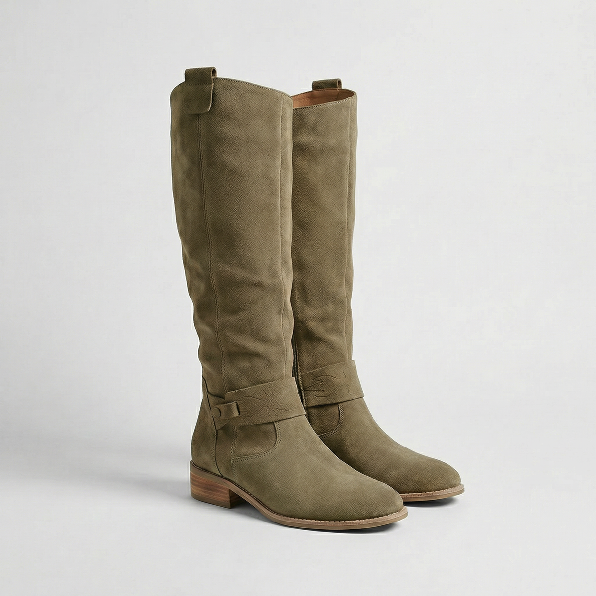Knee-High Boots in Green