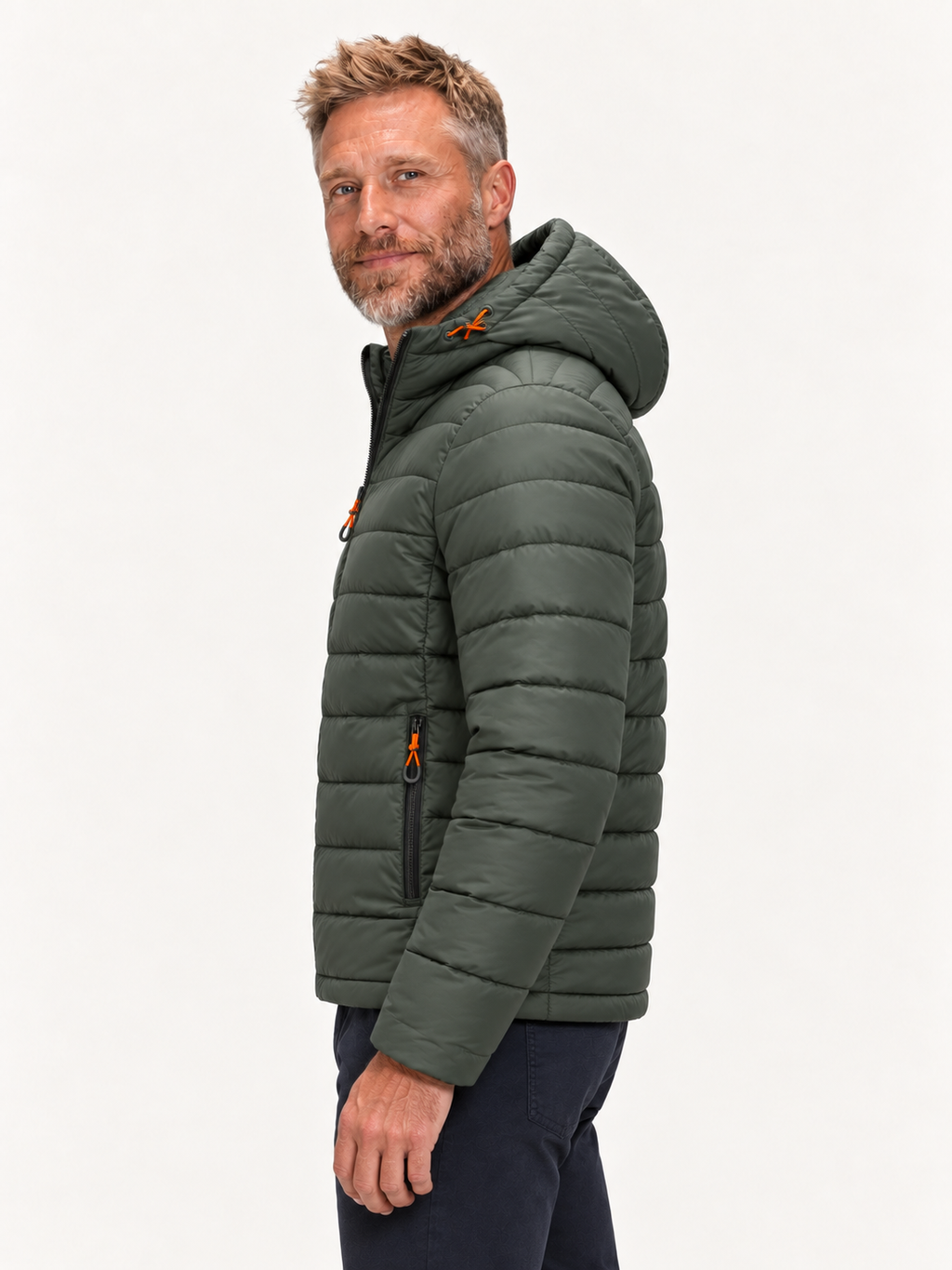 Puffer Jacket in Green
