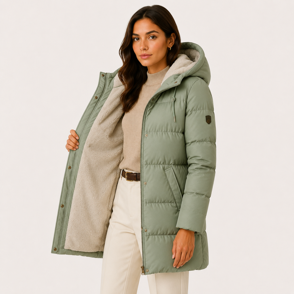 Women's Quilted Jacket in Green
