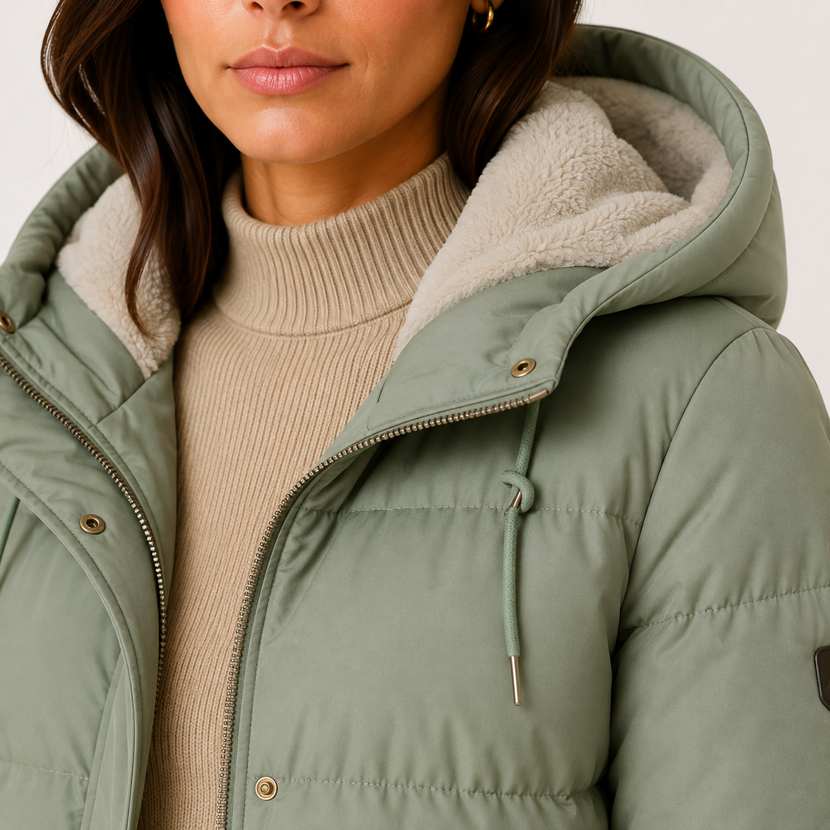 Women's Quilted Jacket in Green