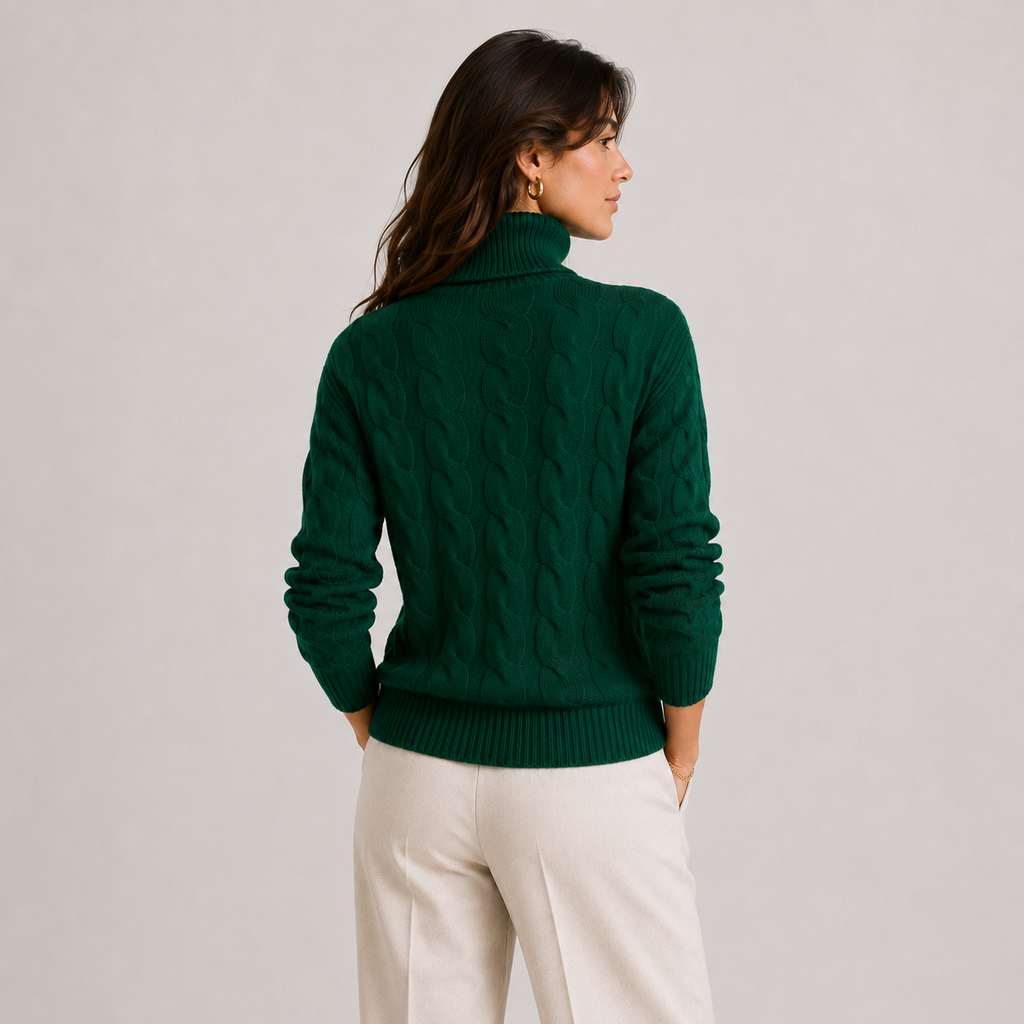 Turtleneck Sweater in Green