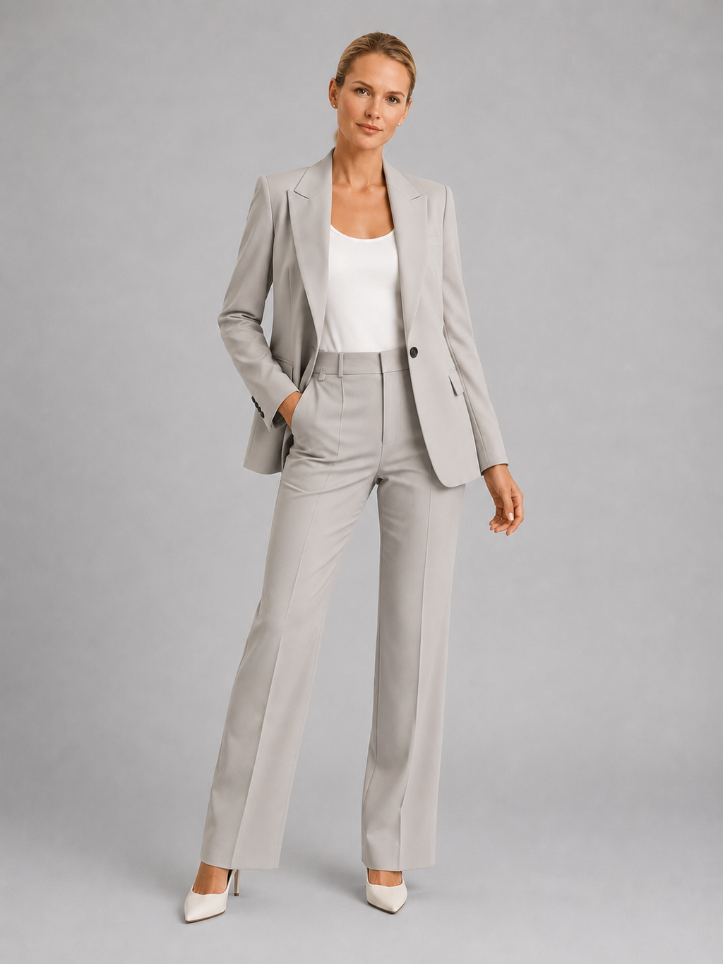 Fancy Pantsuit in Grey