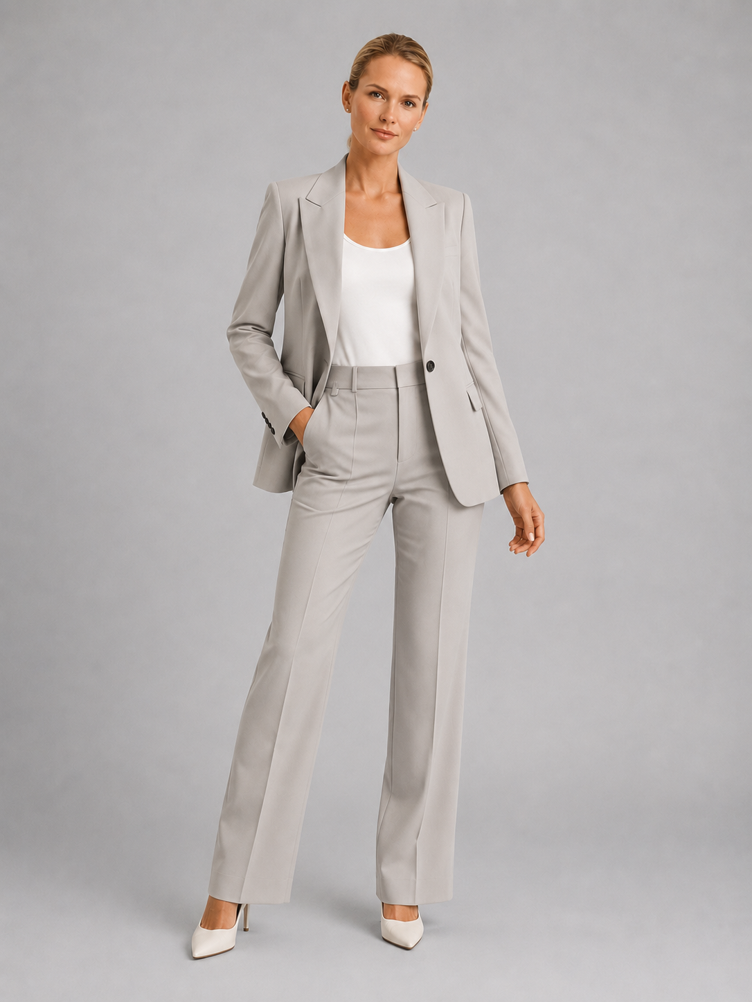 Fancy Pantsuit in Grey
