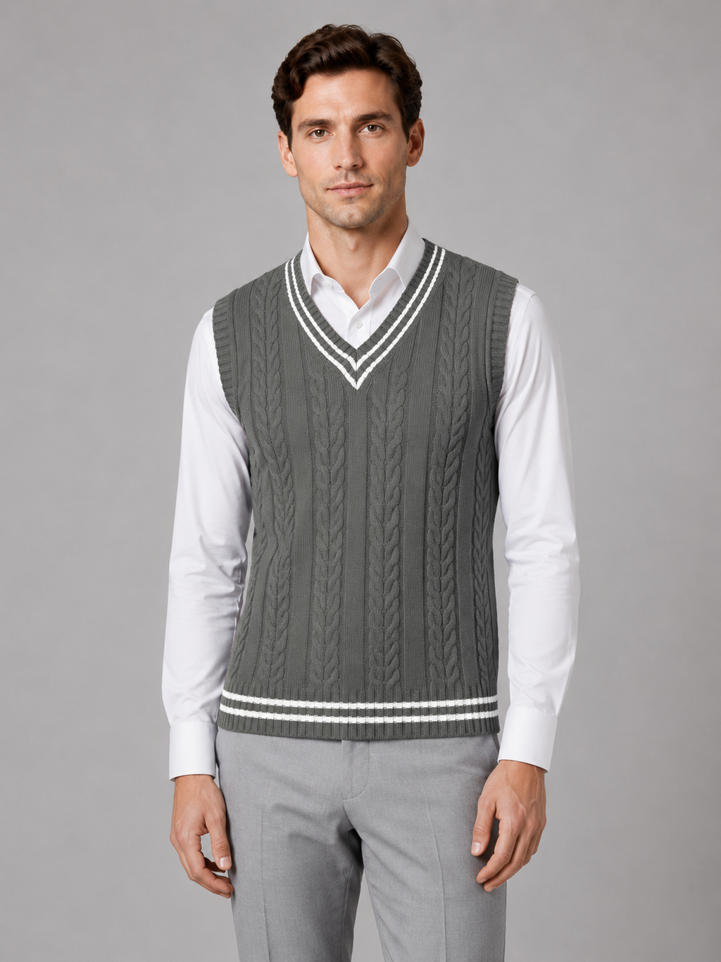 Sweater Vest in Grey