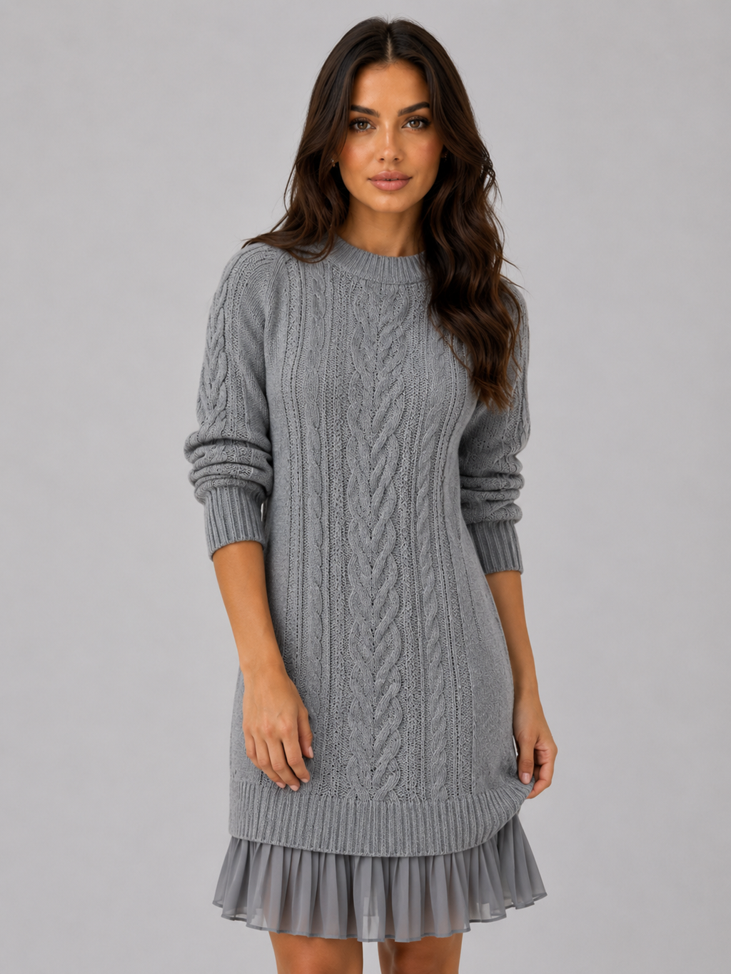 Sweater Dress in Grey