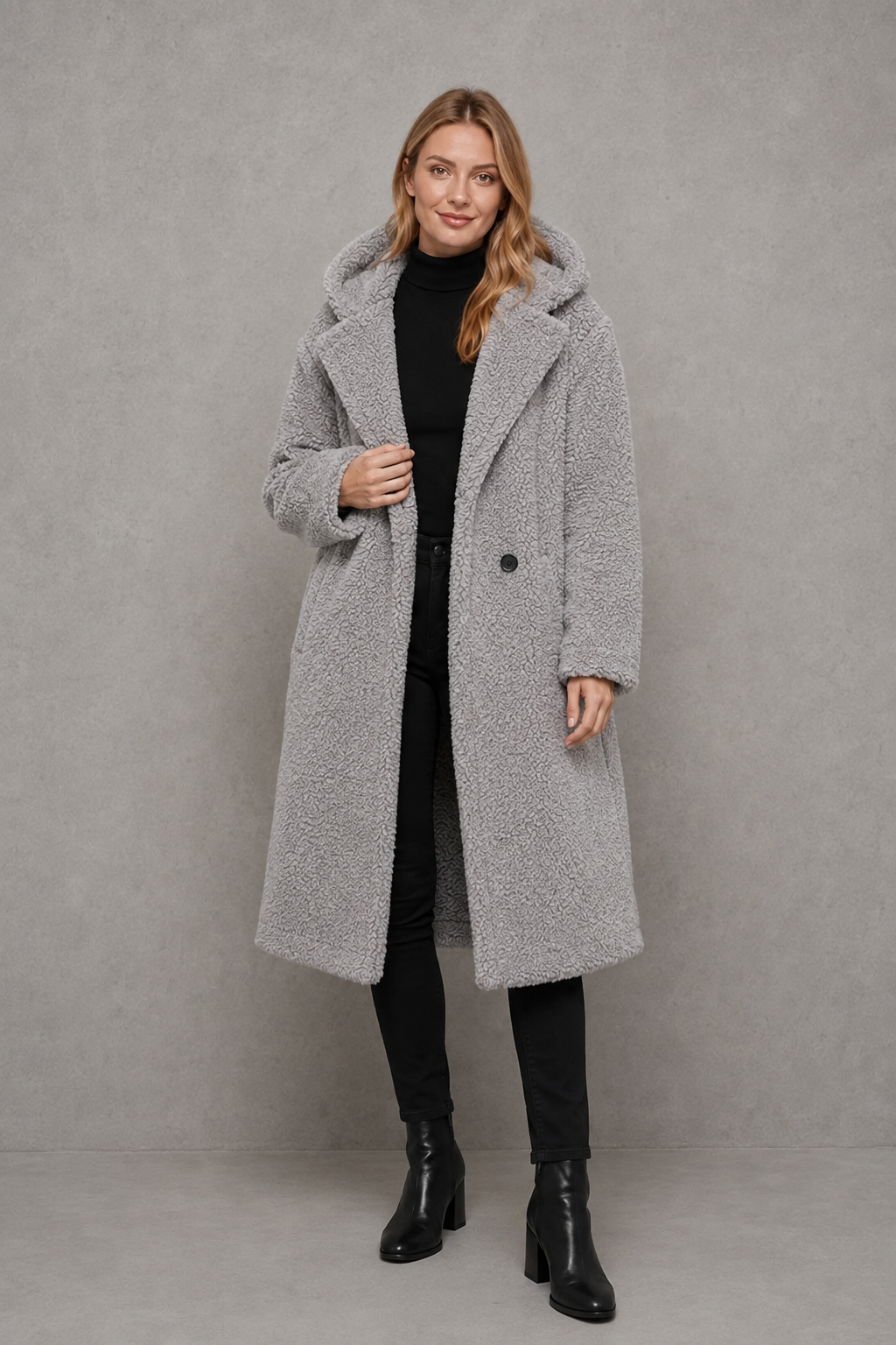 Coat in Grey
