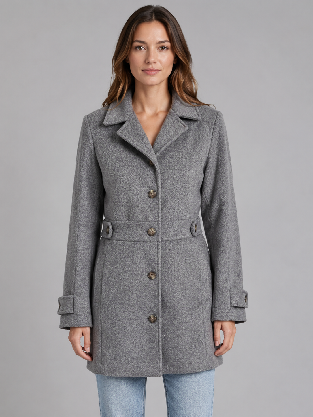 Coat in Grey