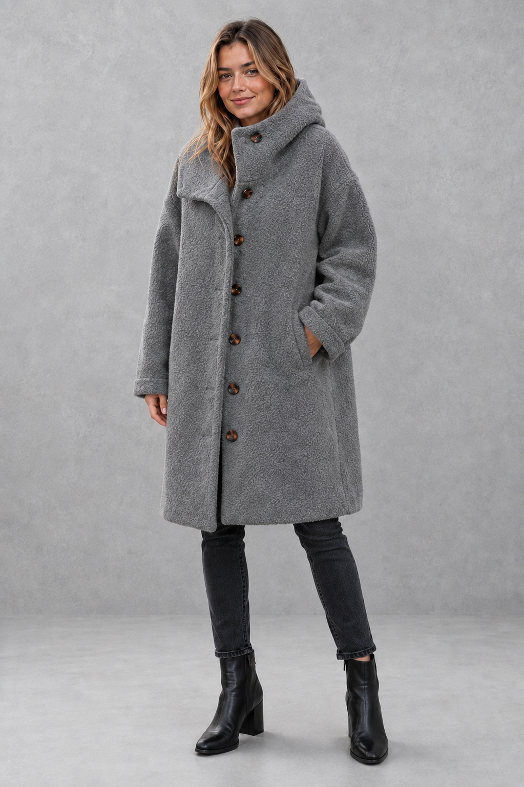 Coat in Grey