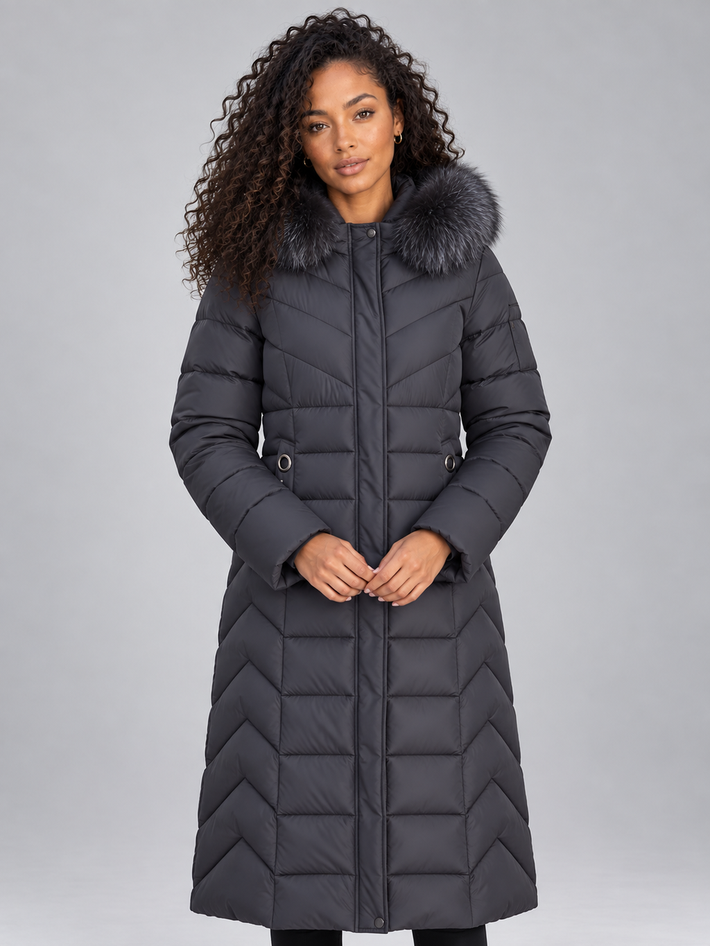 Puffer Jacket in Grey