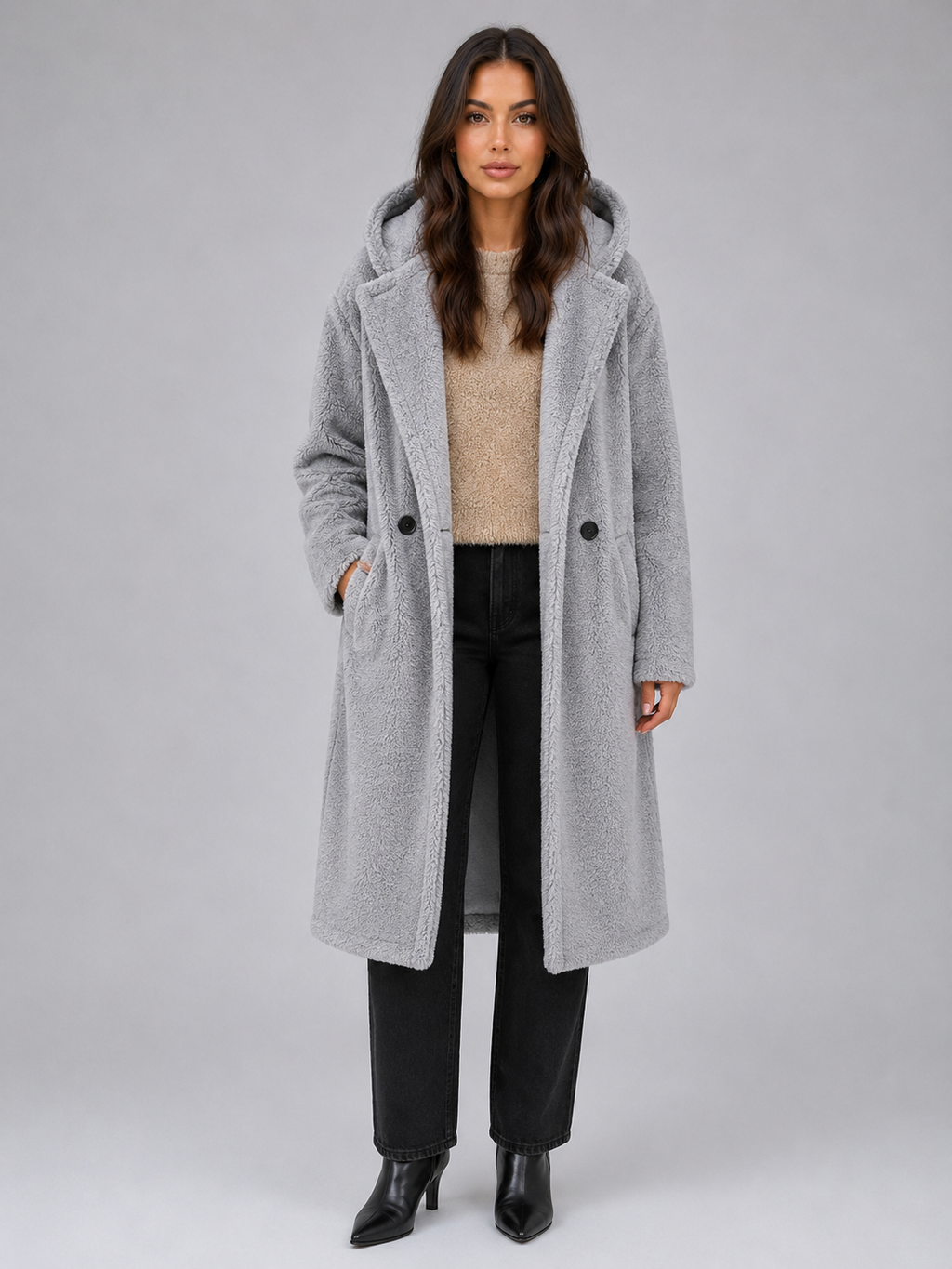 Coat in Grey