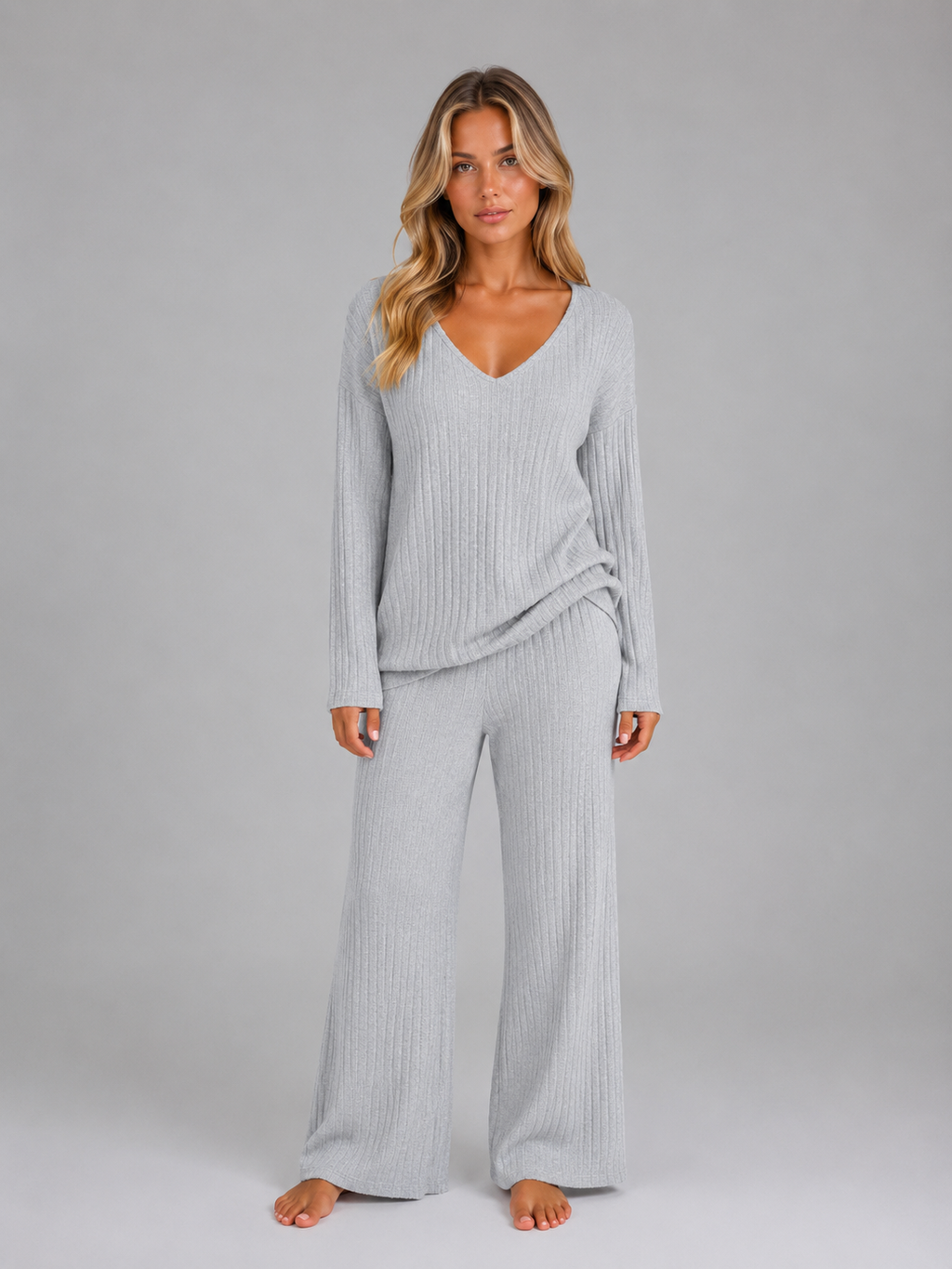 Women's Lounge Set in Grey