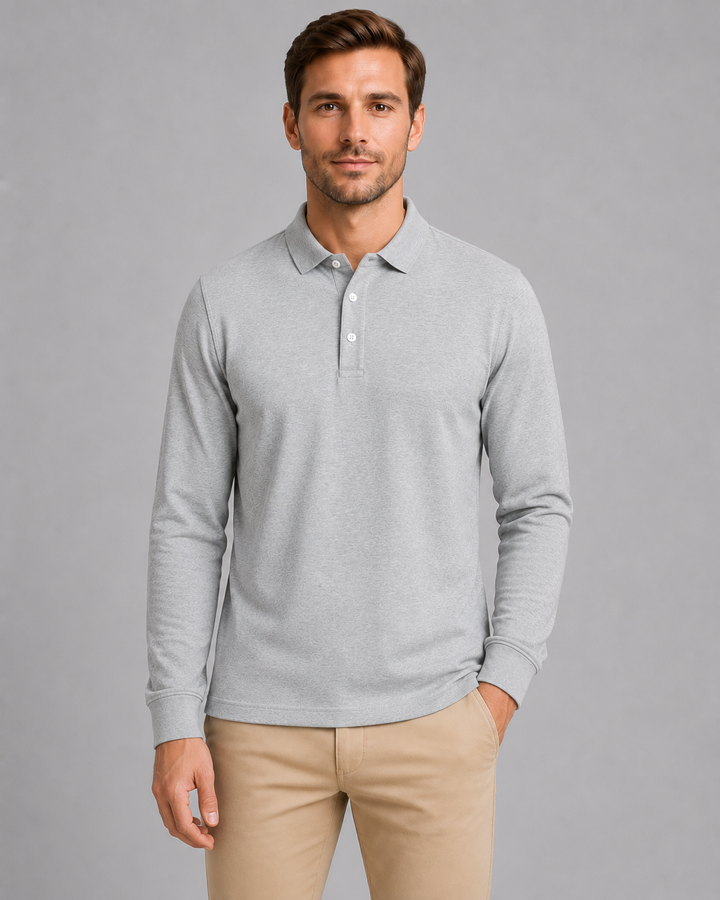 Polo Shirt in Grey