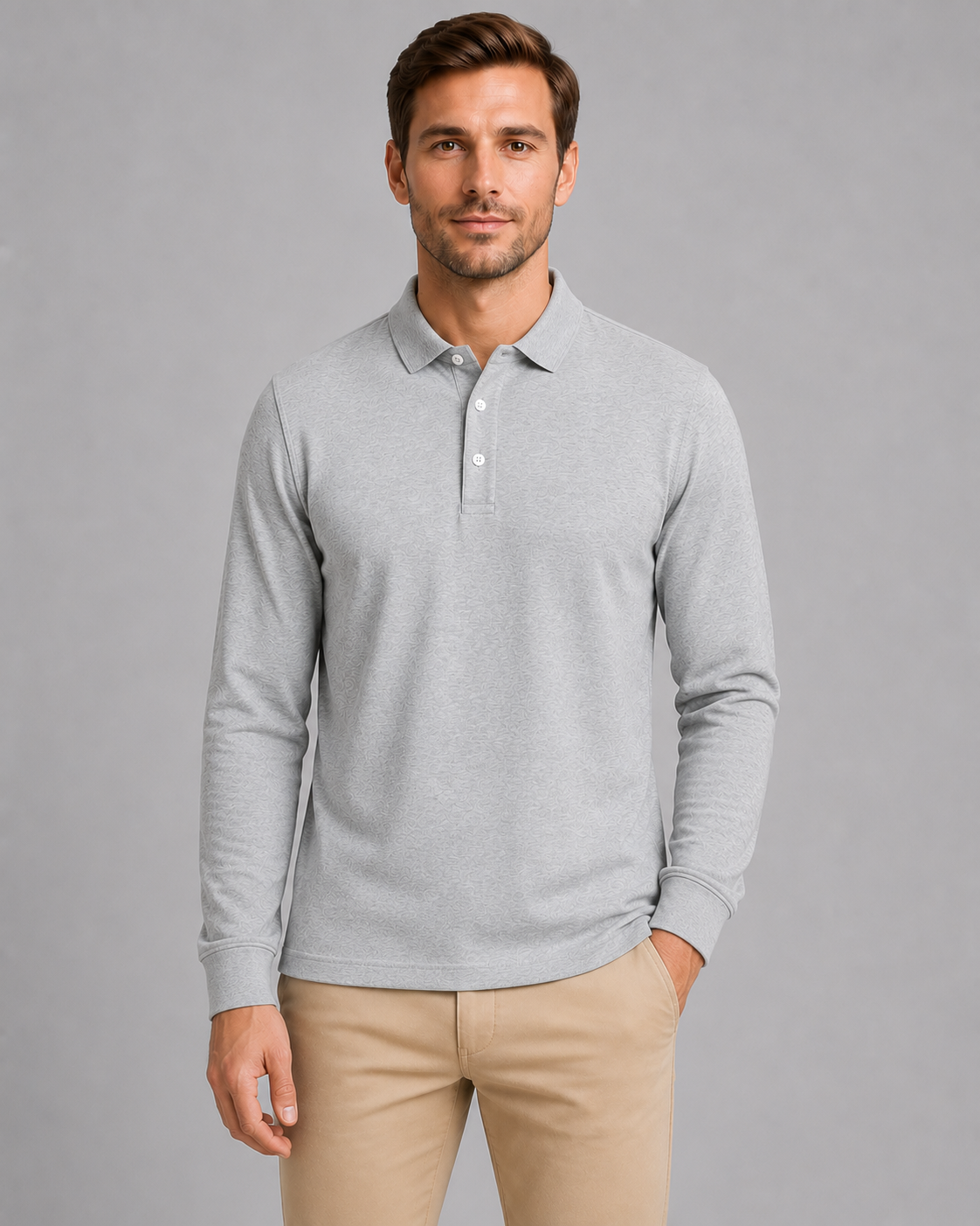 Polo Shirt in Grey