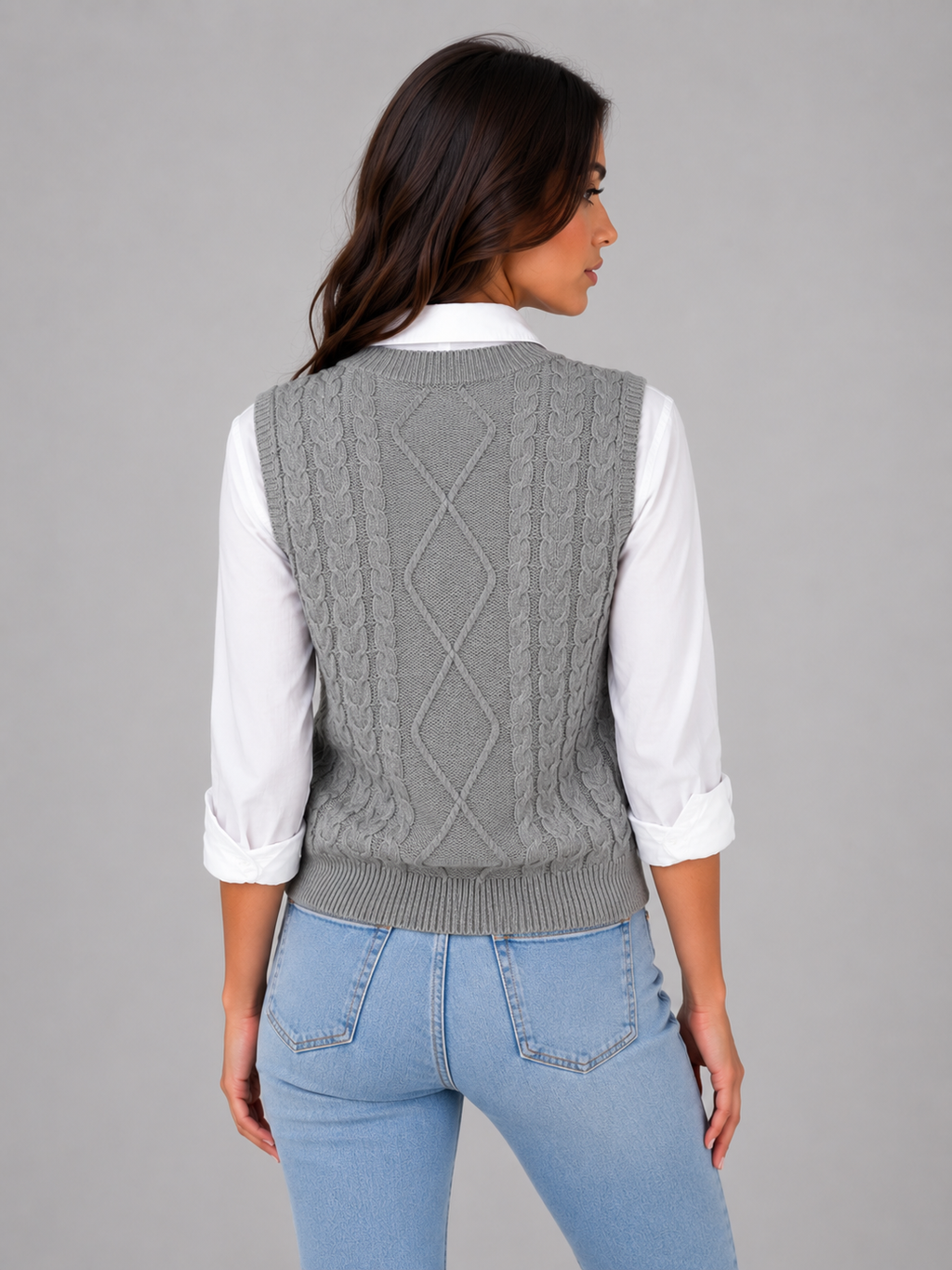 Sweater Vest in Grey