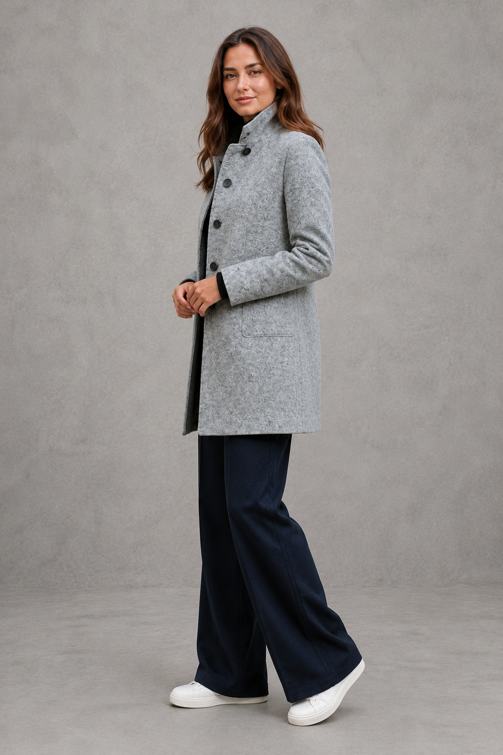 Coat in Grey
