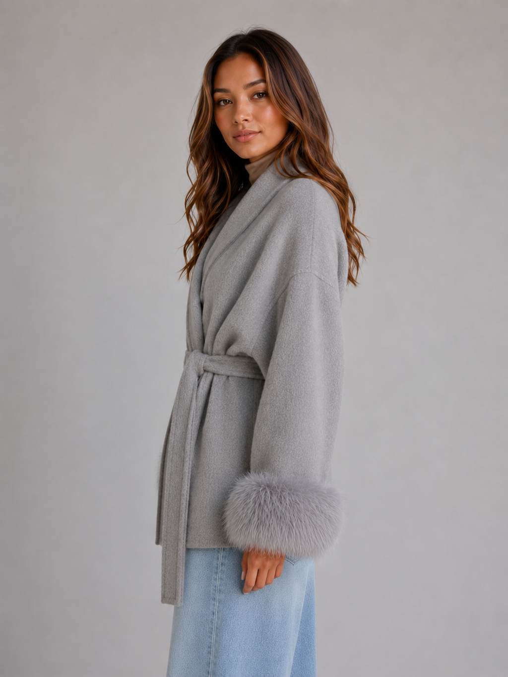 Coat in Grey