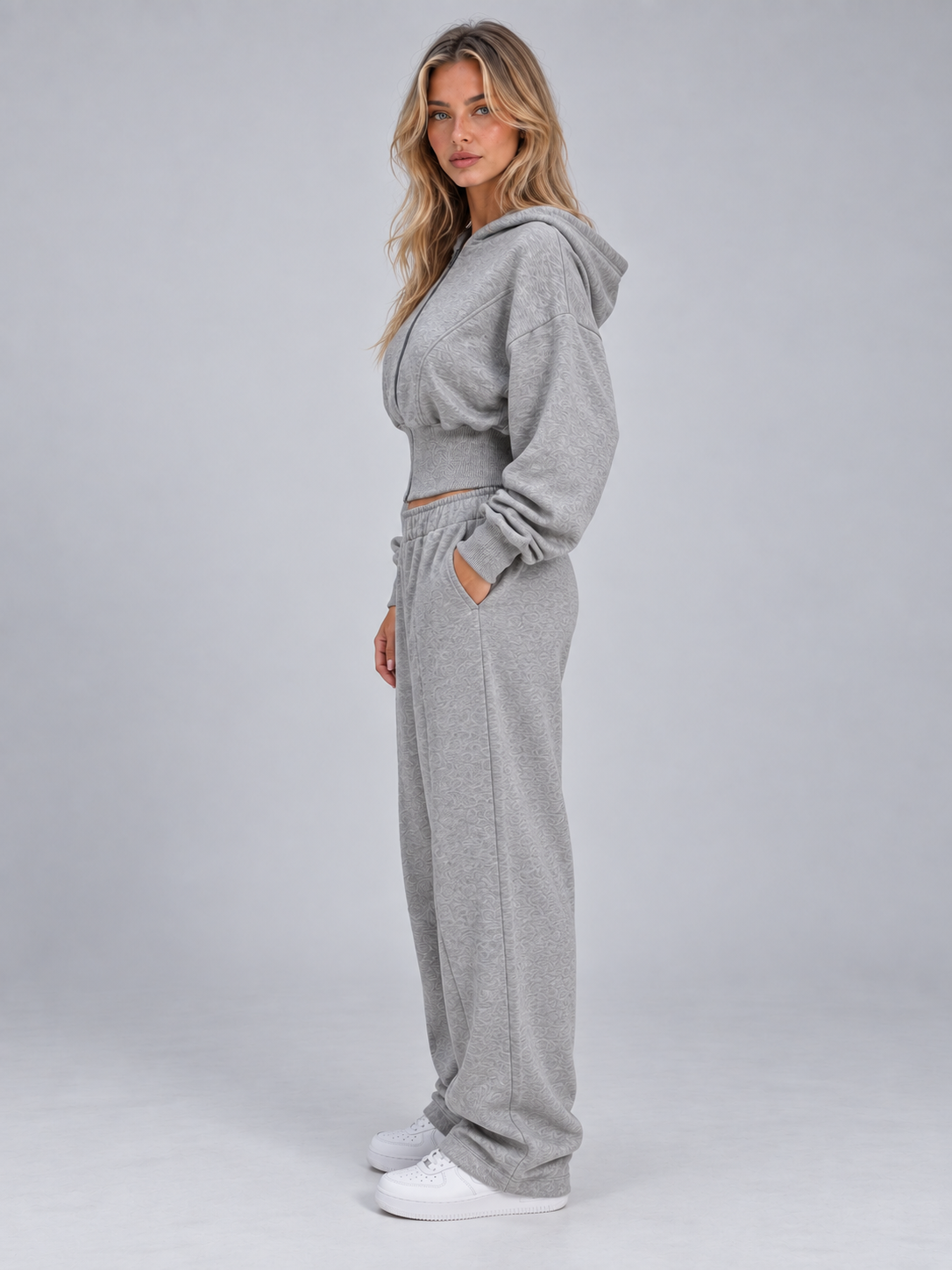 Tracksuit Set in Grey