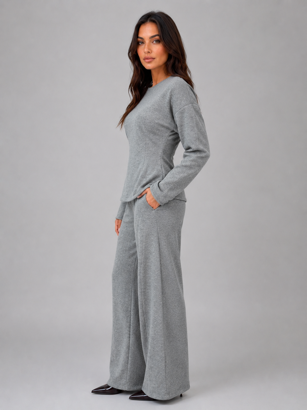 Lounge Co-Ord Set in Grey