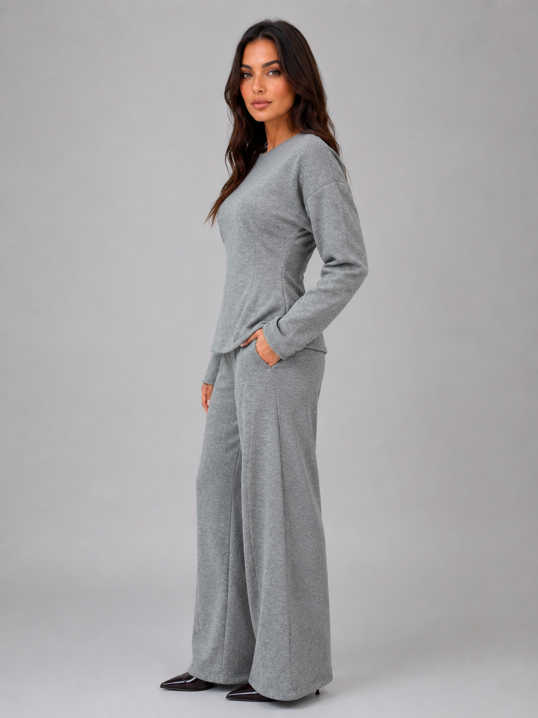 Lounge Co-Ord Set in Grey