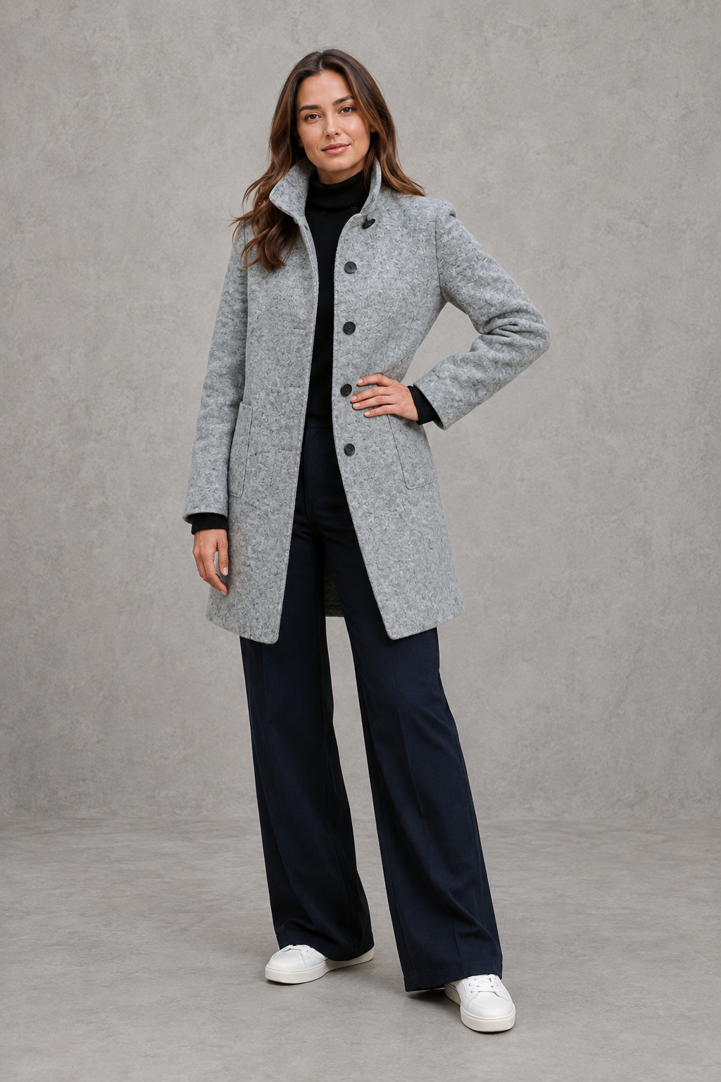 Coat in Grey