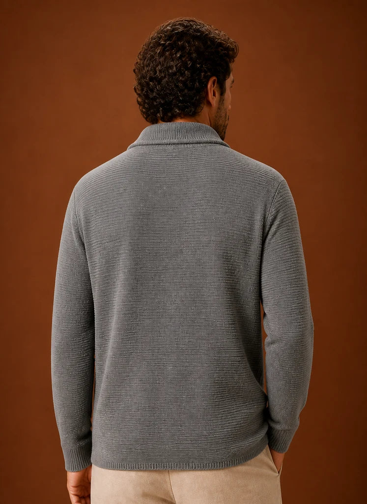 Men's Knit Cardigan Sweater | Nero & Luya