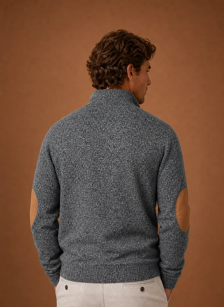 Men's Mock Neck Pullover Layering Sweater | Nero & Luya