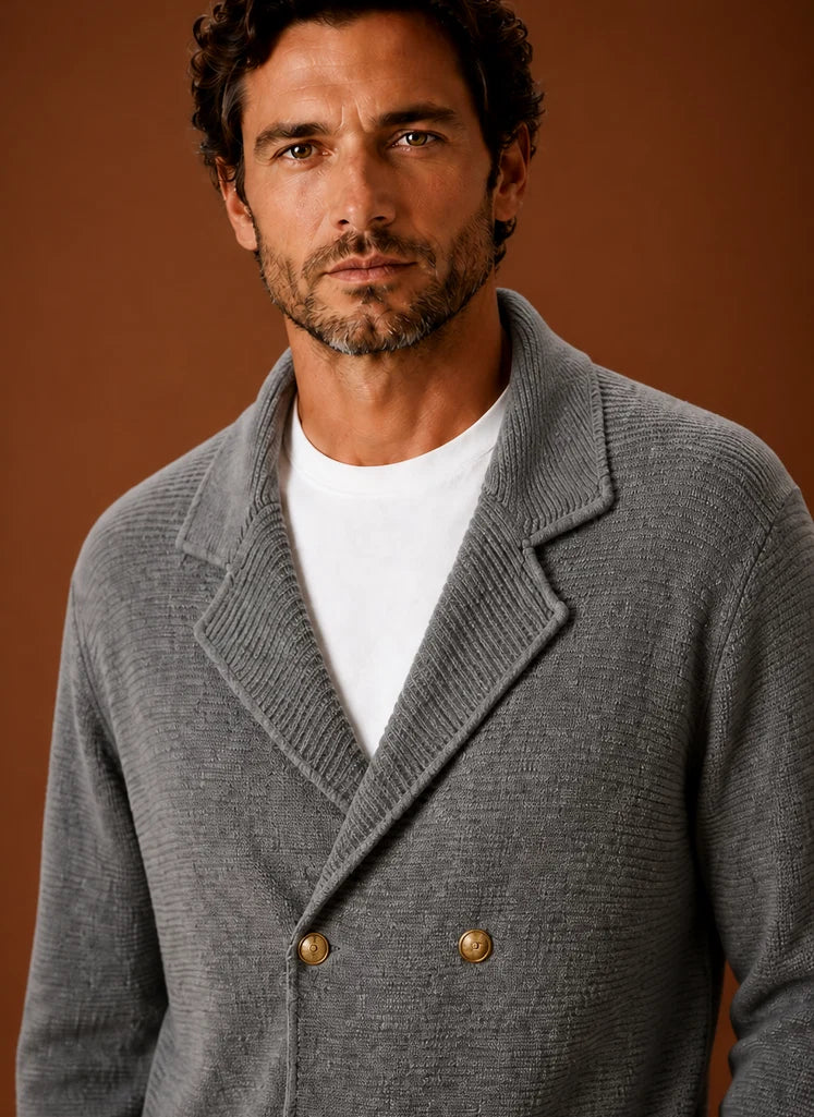 Men's Knit Cardigan Sweater | Nero & Luya