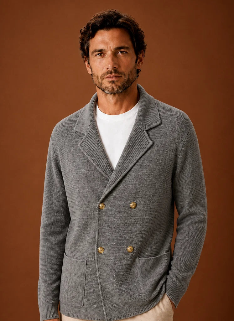 Men's Knit Cardigan Sweater | Nero & Luya
