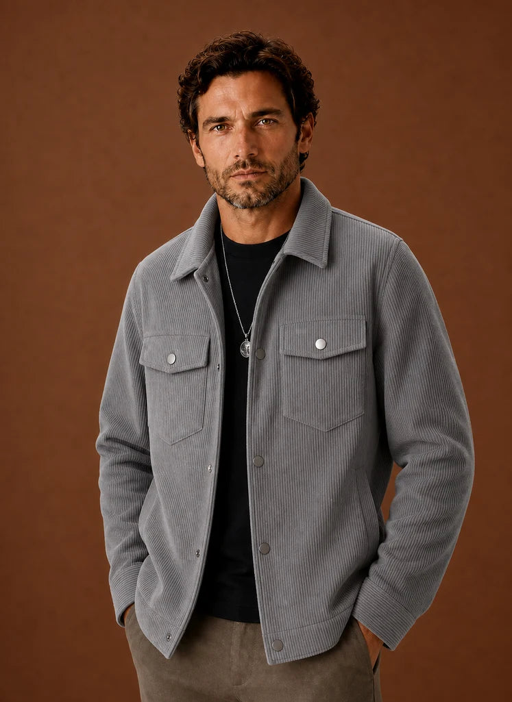 Men’s Corduroy Jacket – Casual Fall Jacket | Nero & Luya