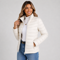 Puffer Jacket in Ivory White