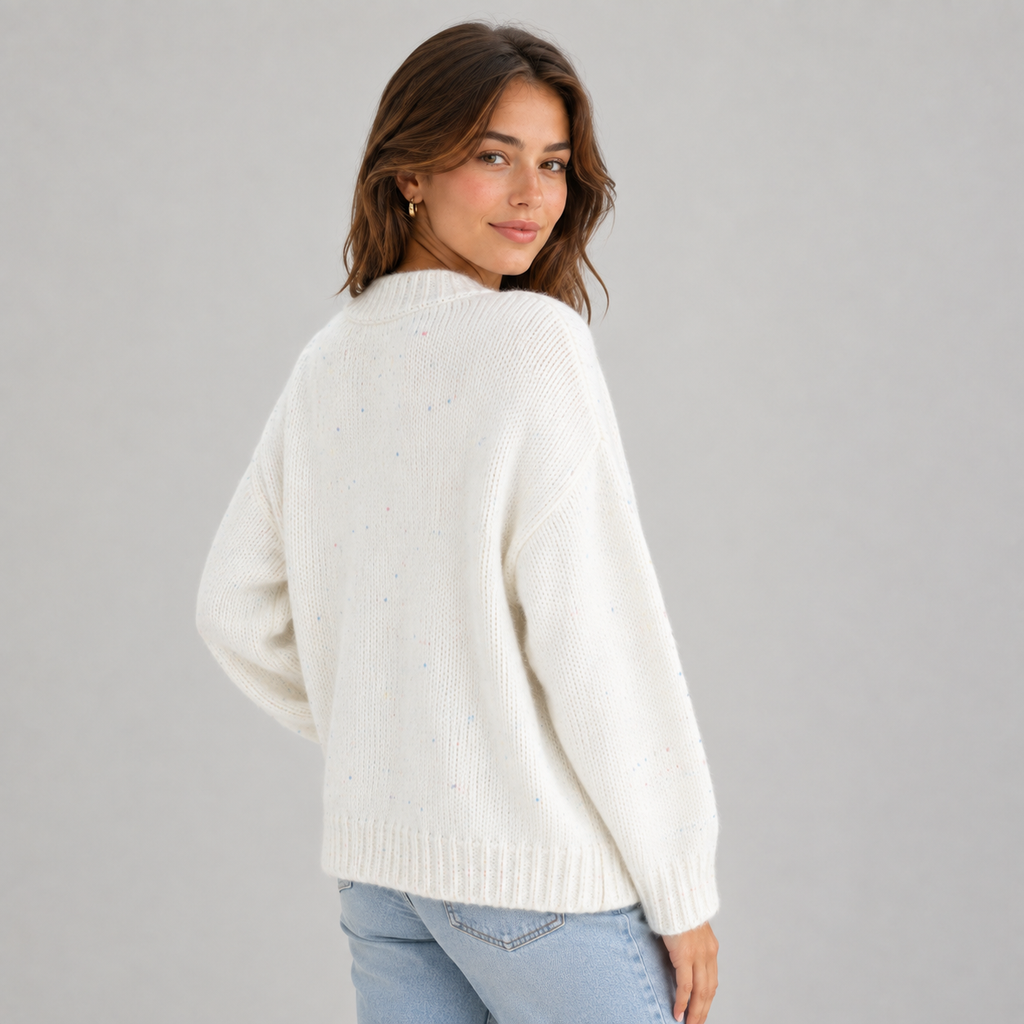 Cardigan in Ivory White