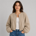 Bomber Jacket in Khaki