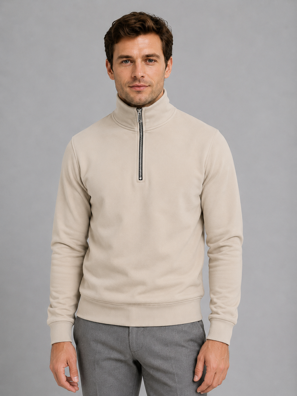 Sweatshirt in Khaki