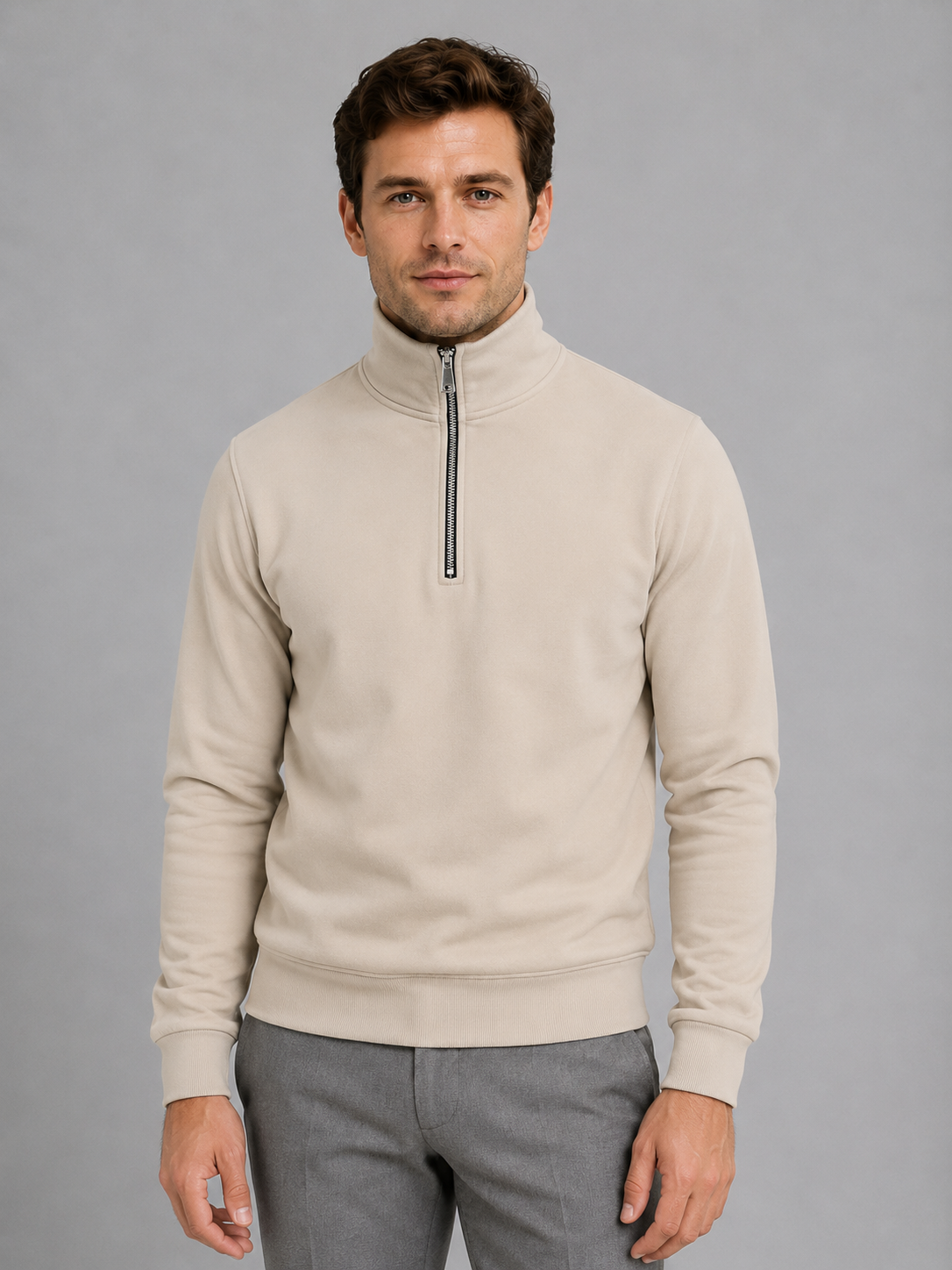 Sweatshirt in Khaki