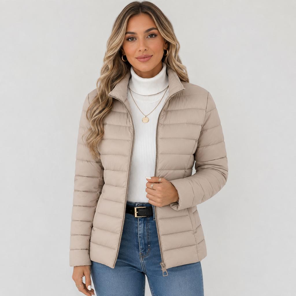 Puffer Jacket in Khaki