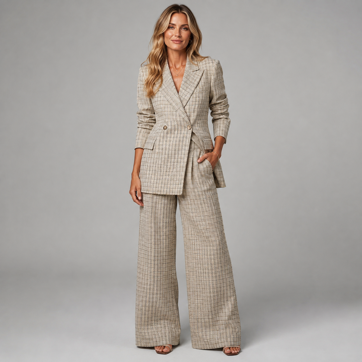 Suit Set in Khaki