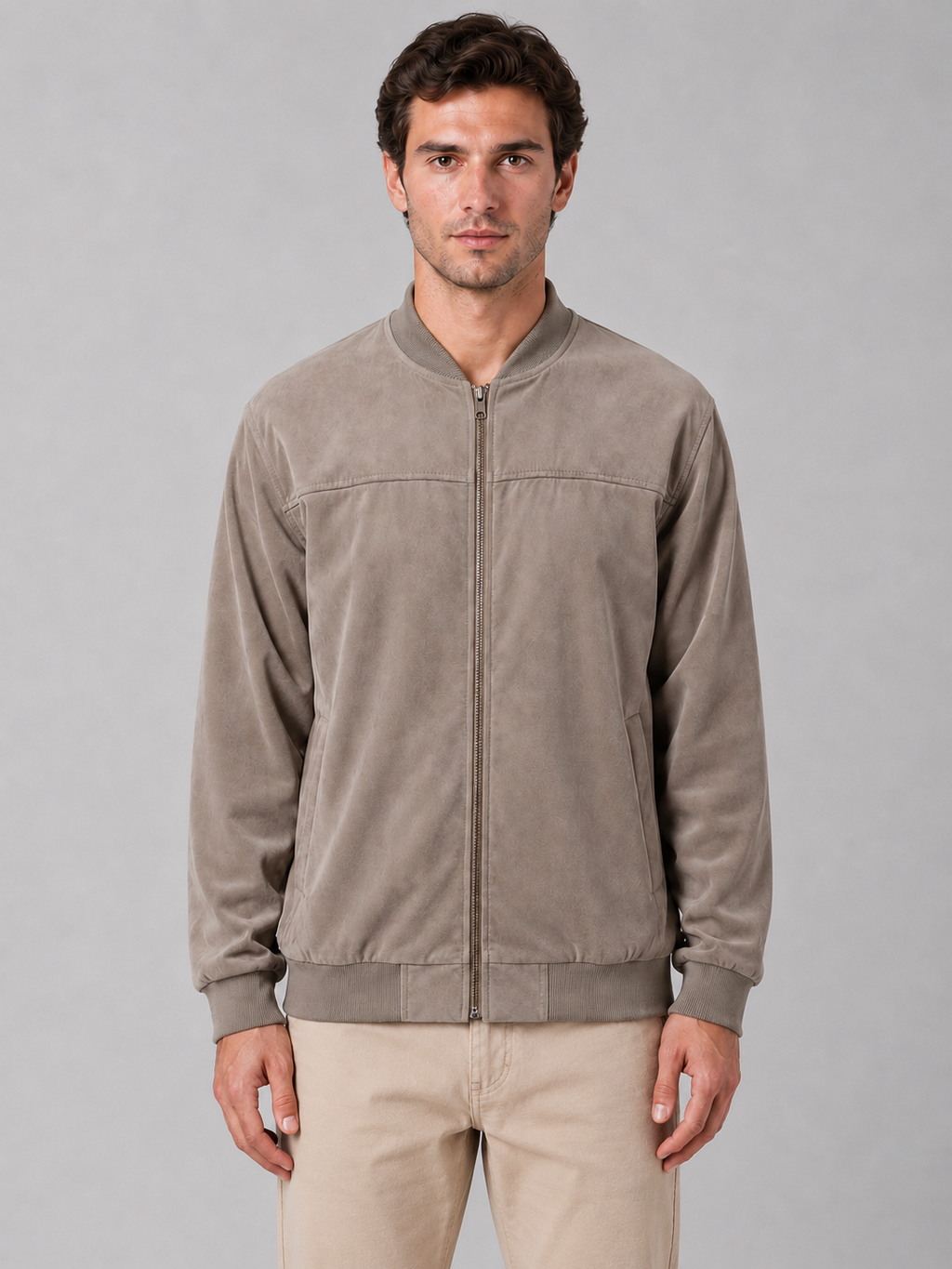 Bomber Jacket in Khaki
