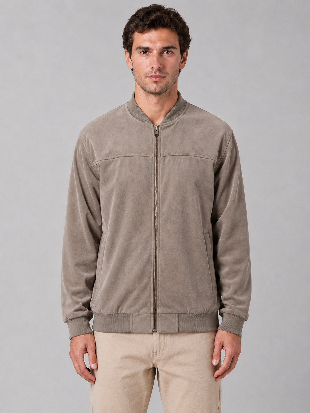 Bomber Jacket in Khaki