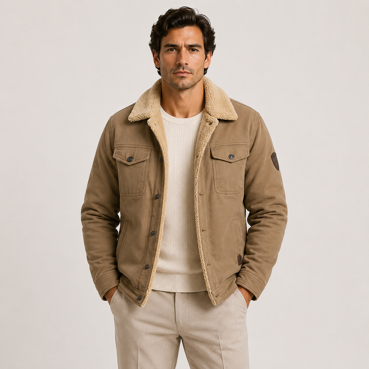 Jacket in Khaki