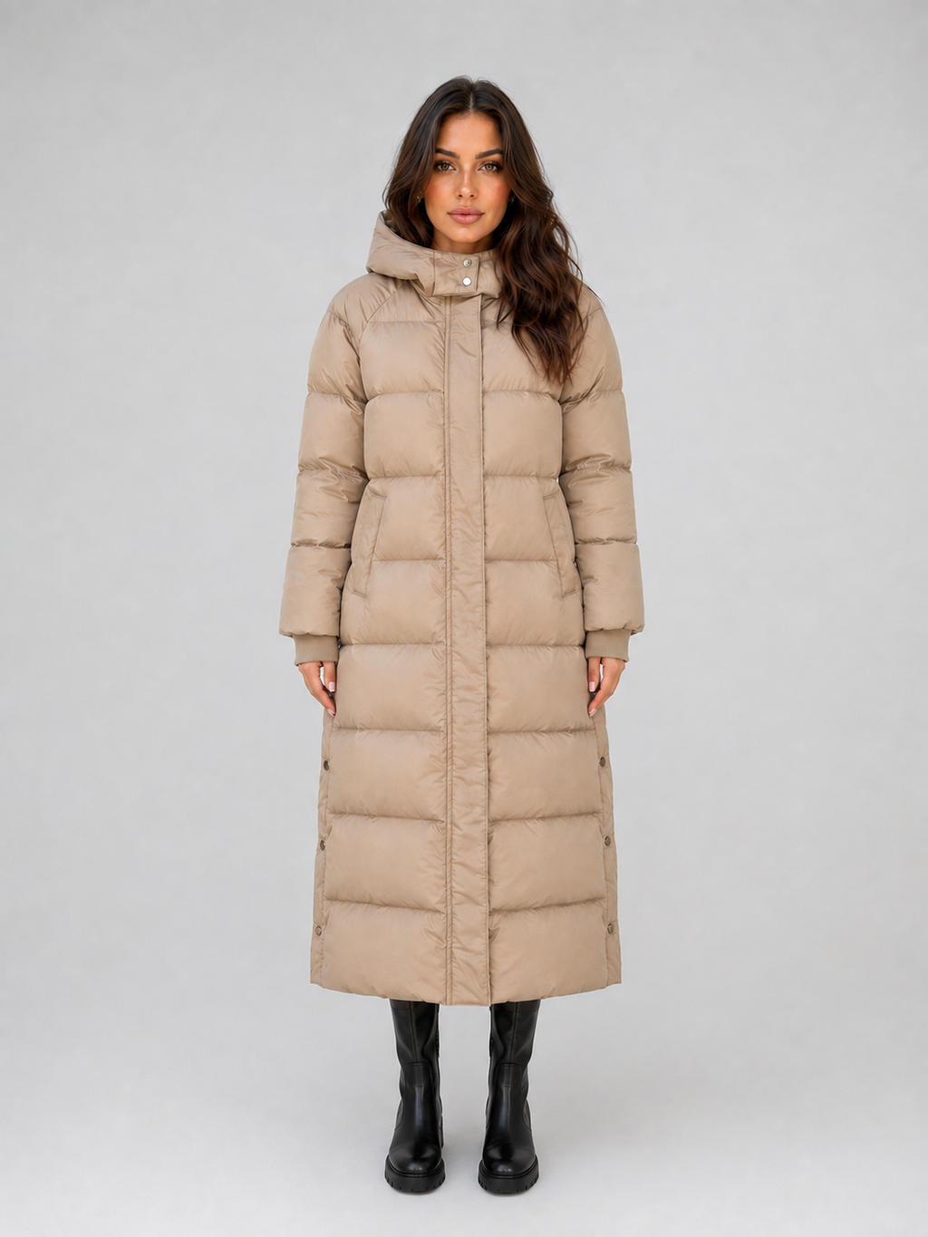 Puffer Jacket in Khaki