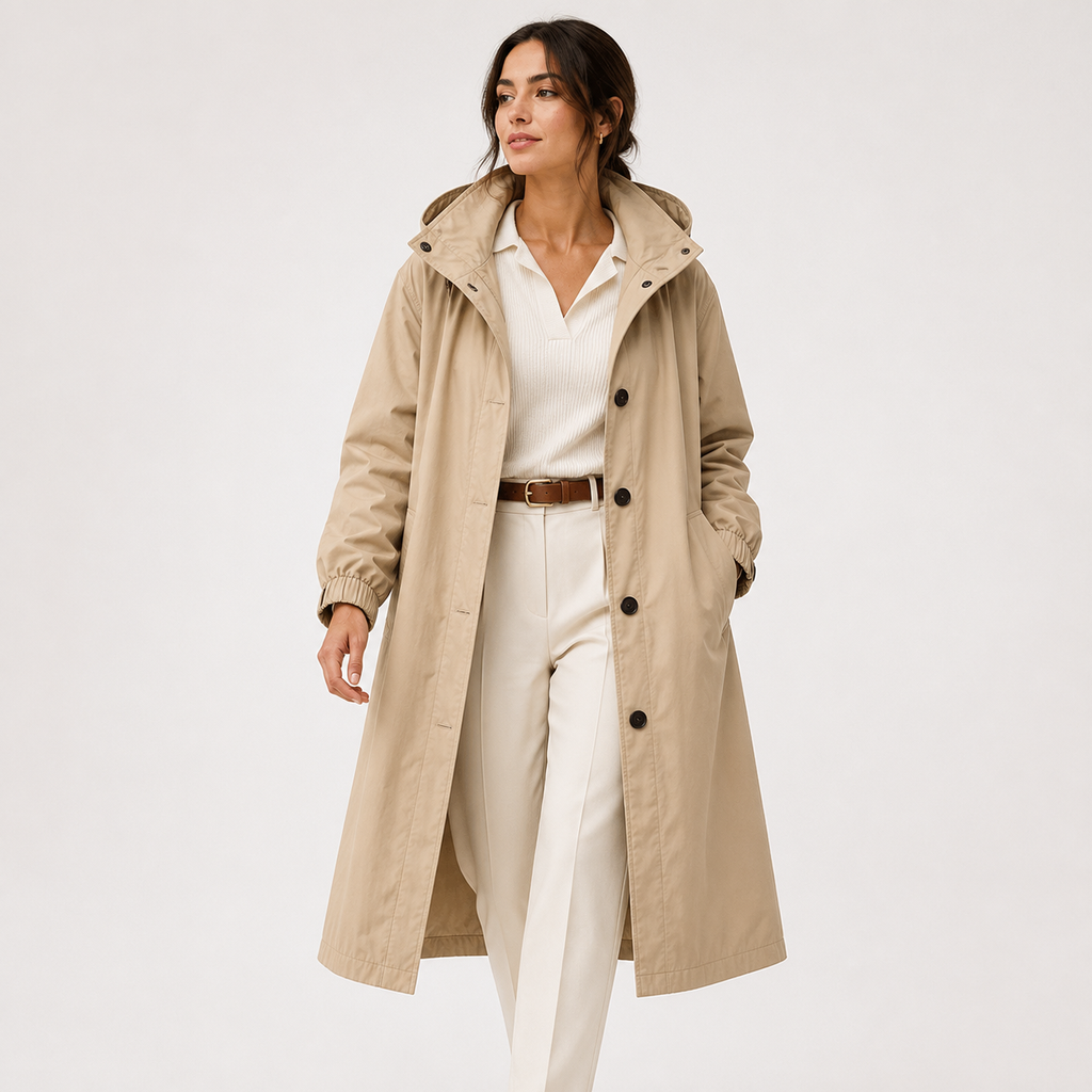 Women's Coat in Khaki