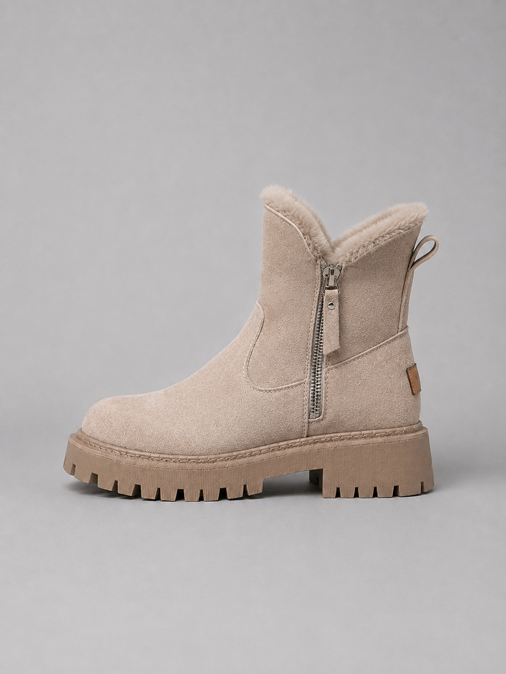 Ankle Boots in Khaki