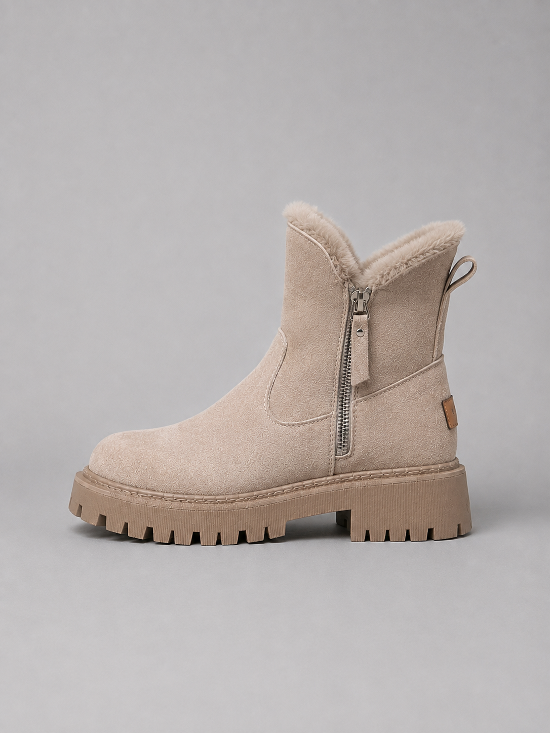 Ankle Boots in Khaki