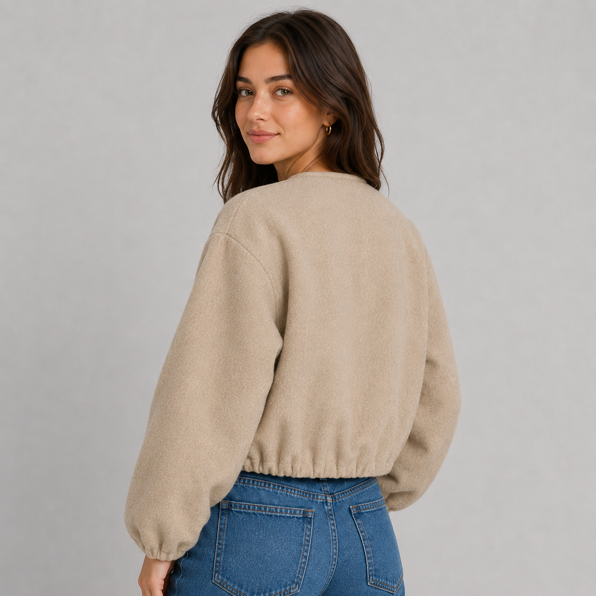 Bomber Jacket in Khaki