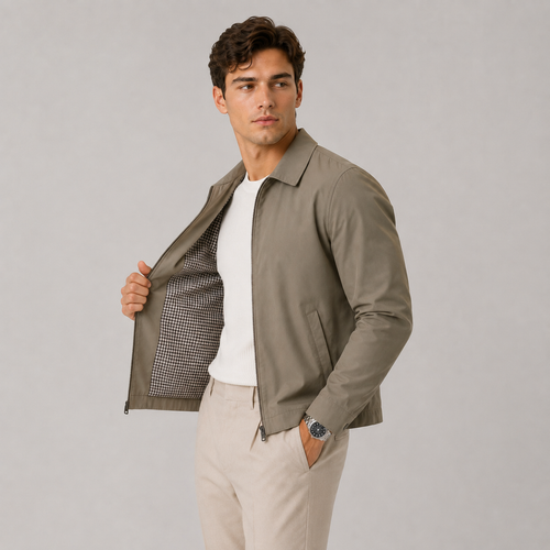 Men's Jacket in Khaki