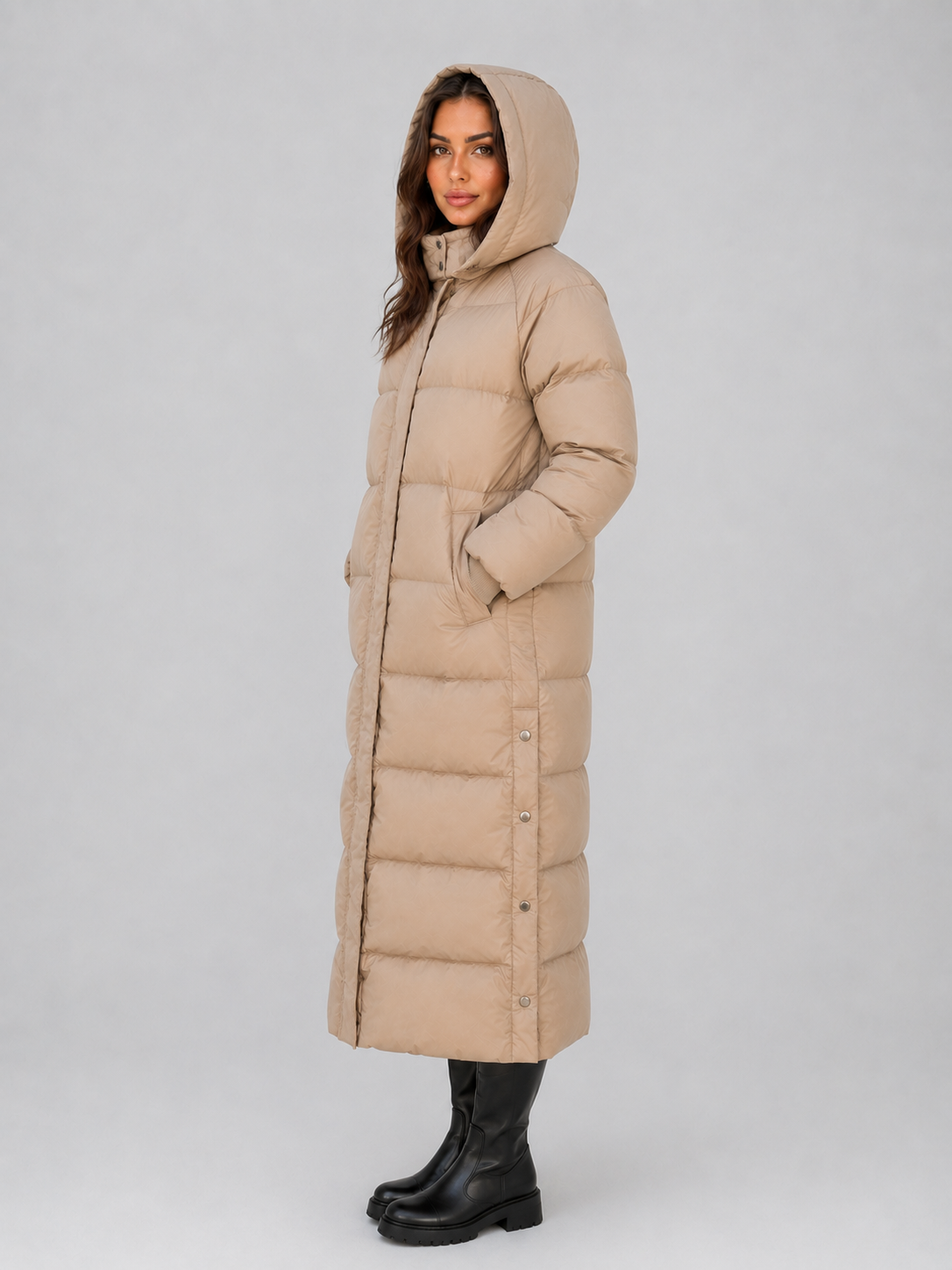 Puffer Jacket in Khaki
