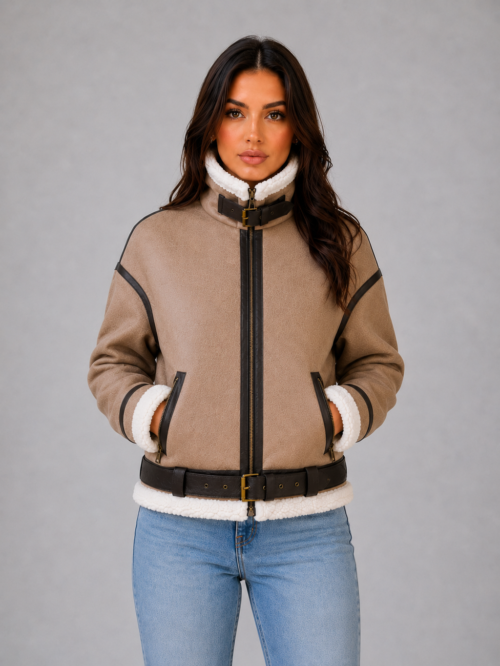 Bomber Jacket in Khaki