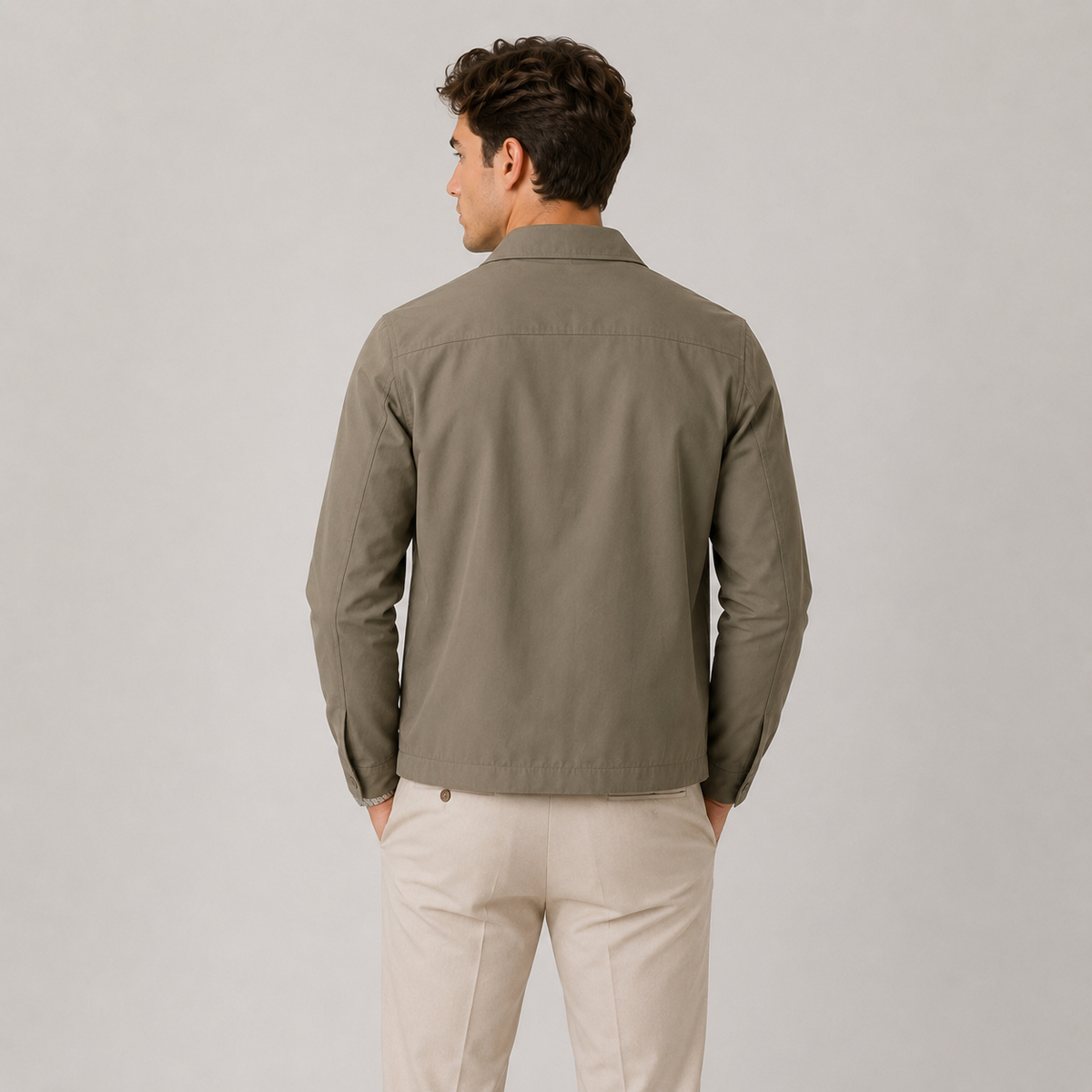 Men's Jacket in Khaki