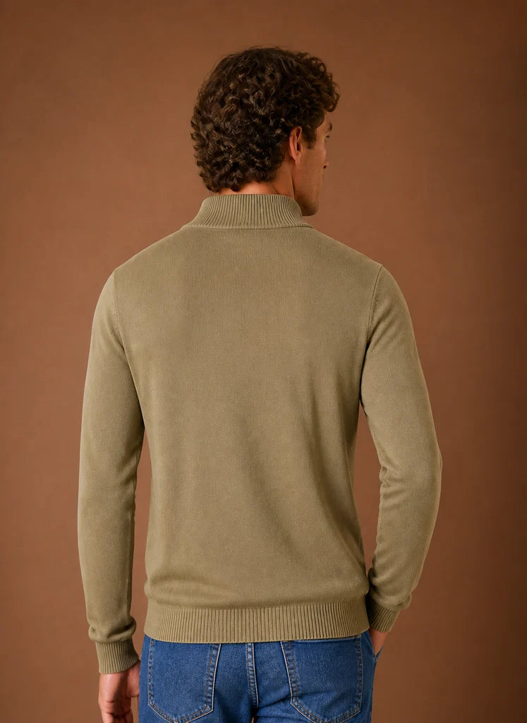 Men’s Quarter Zip Sweater | Nero & Luya